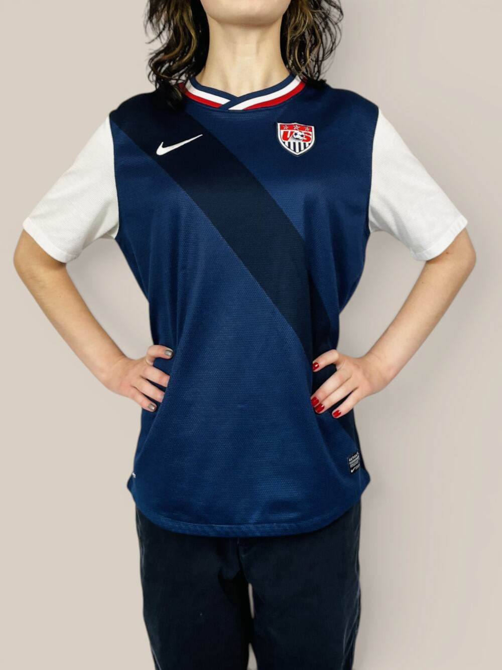 Nike USMNT 2012 Away Jersey Youth XL Stadium USA Soccer Navy Dri-FIT